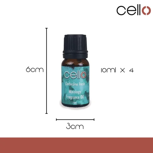Cello Mixology Fragrance Oil - Pack of 4 - Clothesline Fresh