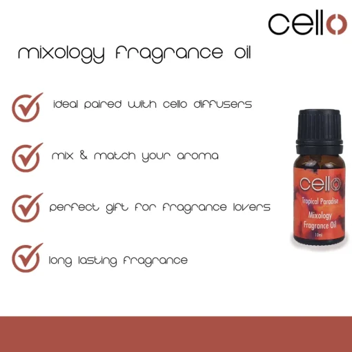 Cello Mixology Fragrance Oil - Pack of 4 - Tropical Paradise