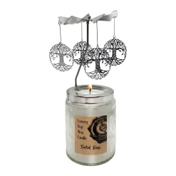 Cello Naked Candle with Convection Spinner - Tinted Rose