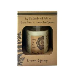 Cello Naked Candle with Convection Spinner - Ocean Spray