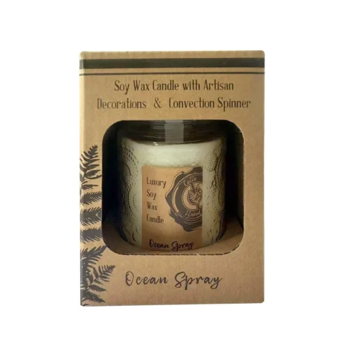 Cello Naked Candle with Convection Spinner - Ocean Spray