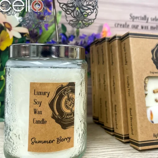 Cello Naked Candle with Convection Spinner - Ocean Spray