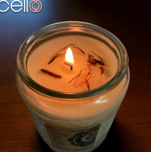 Cello Naked Candle with Convection Spinner - Ocean Spray