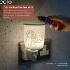 Cello Porcelain Plug In Electric Wax Burner - Husky
