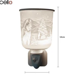 Cello Porcelain Plug In Electric Wax Burner - Husky