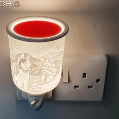 Cello Porcelain Plug In Electric Wax Burner - Husky