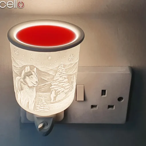 Cello Porcelain Plug In Electric Wax Burner - Husky