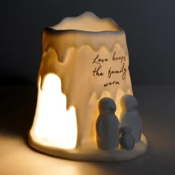 Cello Porcelain Tealight Burner - Penguin Family