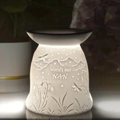Cello Porcelain Tealight Burner - Worlds Best Nan
