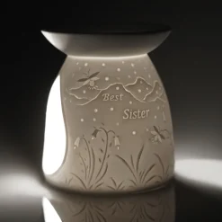 Cello Porcelain Tealight Burner - Best Sister