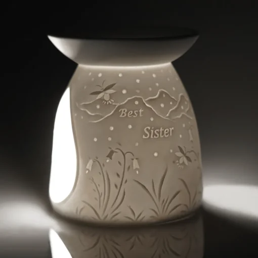 Cello Porcelain Tealight Burner - Best Sister