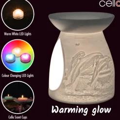 Cello Porcelain Tealight Burner - Dolphin