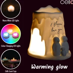 Cello Porcelain Tealight Burner - I Flippin Love you
