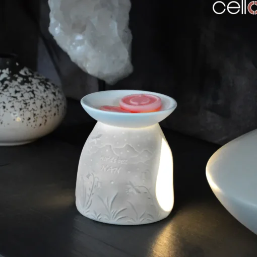 Cello Porcelain Tealight Burner - Worlds Best Nan
