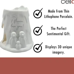 Cello Porcelain Tealight Burner - I Flippin Love you