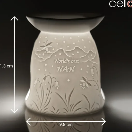 Cello Porcelain Tealight Burner - Worlds Best Nan