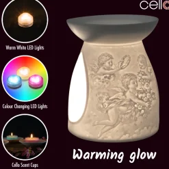 Cello Porcelain Tealight Burner - Cherub