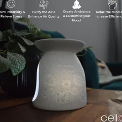 Cello Porcelain Tealight Burner - Amazing Mam