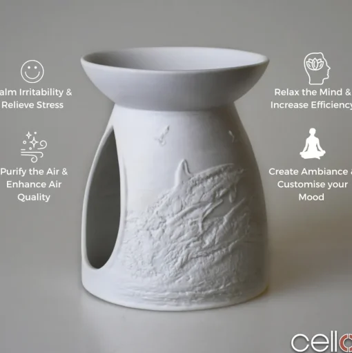 Cello Porcelain Tealight Burner - Dolphin
