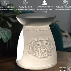 Cello Porcelain Tealight Burner - Dog