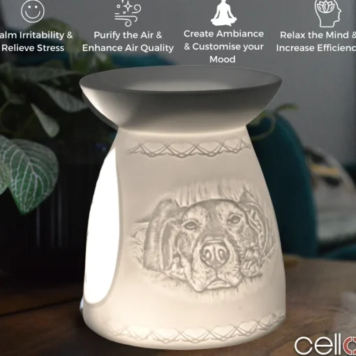 Cello Porcelain Tealight Burner - Dog