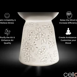 Cello Porcelain Tealight Burner - Spring Time