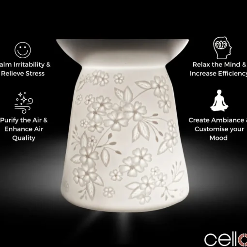 Cello Porcelain Tealight Burner - Spring Time