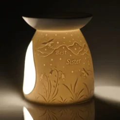 Cello Porcelain Tealight Burner - Best Sister