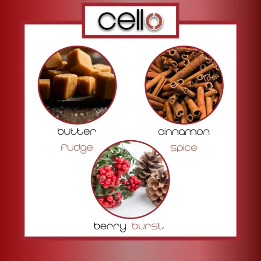 Cello Scent Cup Trio - Merry Christmas