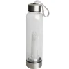 Cello Stainless Steel Crystal Drinking Flask - Quartz Chips