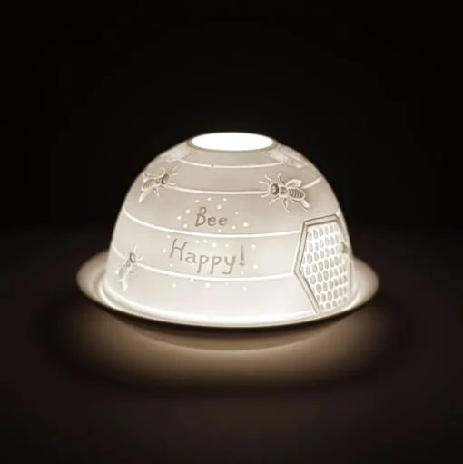 Cello Tealight Dome - Bee Happy