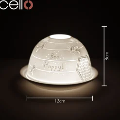 Cello Tealight Dome - Bee Happy