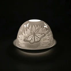 Cello Tealight Dome - Sunflower Butterfly