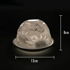 Cello Tealight Dome - Sunflower Butterfly