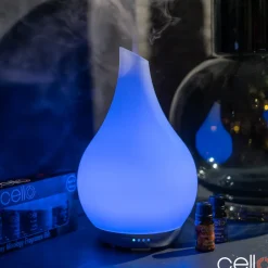 Cello Ultrasonic Diffuser Art Glass - Frosted Large