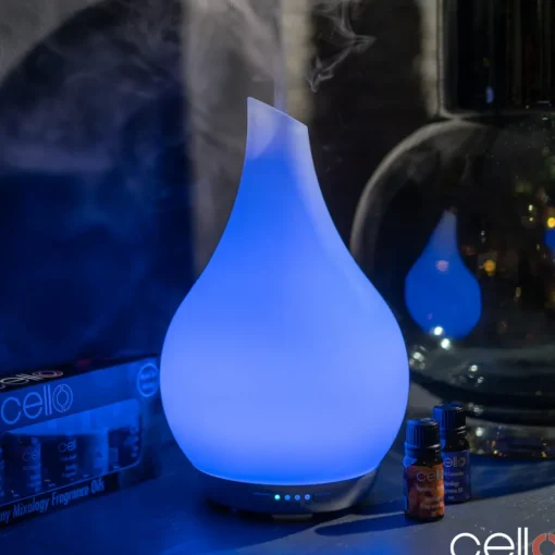 Cello Ultrasonic Diffuser Art Glass - Frosted Large