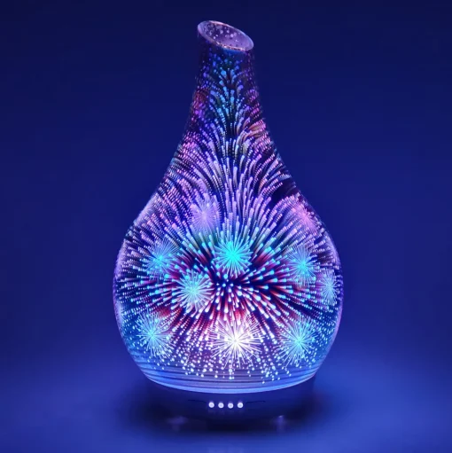 Cello Ultrasonic Diffuser - 3D Firework & Sandalwood Fragrance Oil Bundle