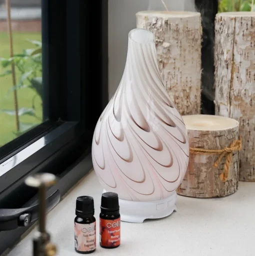 Cello Ultrasonic Diffuser Art Glass - Galaxy Swirls