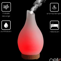 Cello Ultrasonic Diffuser Art Glass - Frosted Large