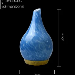 Cello Ultrasonic Diffuser Art Glass - Ocean Floor Large