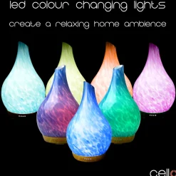 Cello Ultrasonic Diffuser Art Glass - Ocean Floor Large