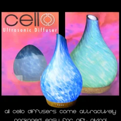 Cello Ultrasonic Diffuser Art Glass - Ocean Floor Large