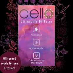 Cello Ultrasonic Diffuser Art Glass - Galaxy Swirls