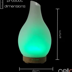 Cello Ultrasonic Diffuser Art Glass - Frosted Large