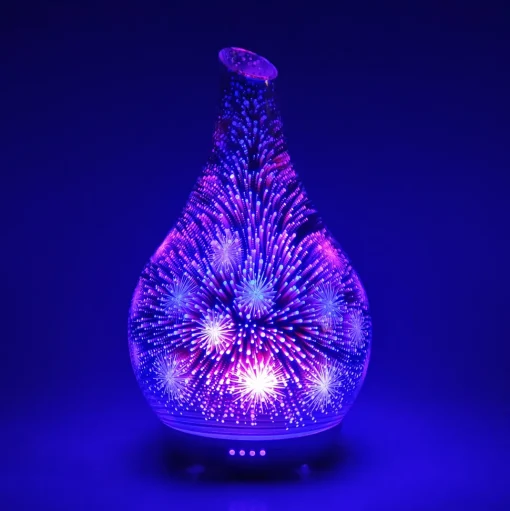 Cello Ultrasonic Diffuser - 3D Firework & Sandalwood Fragrance Oil Bundle