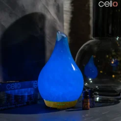 Cello Ultrasonic Diffuser Art Glass - Ocean Floor Large
