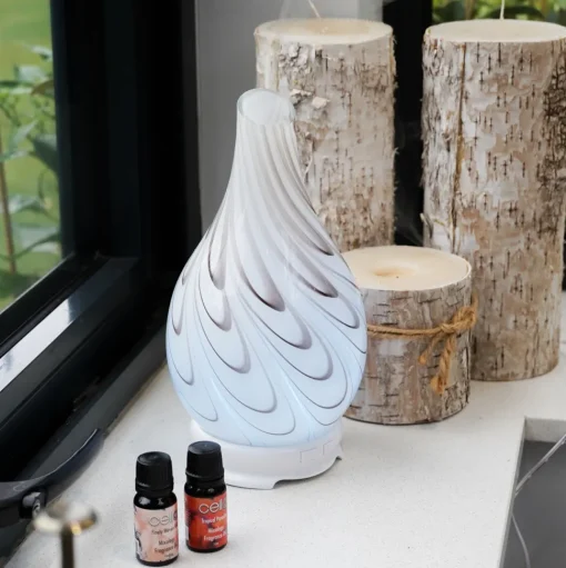 Cello Ultrasonic Diffuser Art Glass - Galaxy Swirls