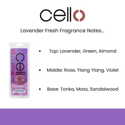 Cello Wax Medallions - Lavender Fresh