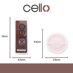Cello Wax Medallions - Peach Velvet