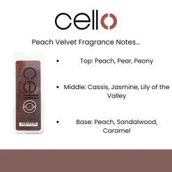 Cello Wax Medallions - Peach Velvet